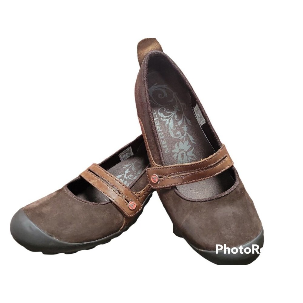 Merrell Shoes Womens 7.5 J46498 Plaza Bandeau Espresso Mary Jane  Oxford